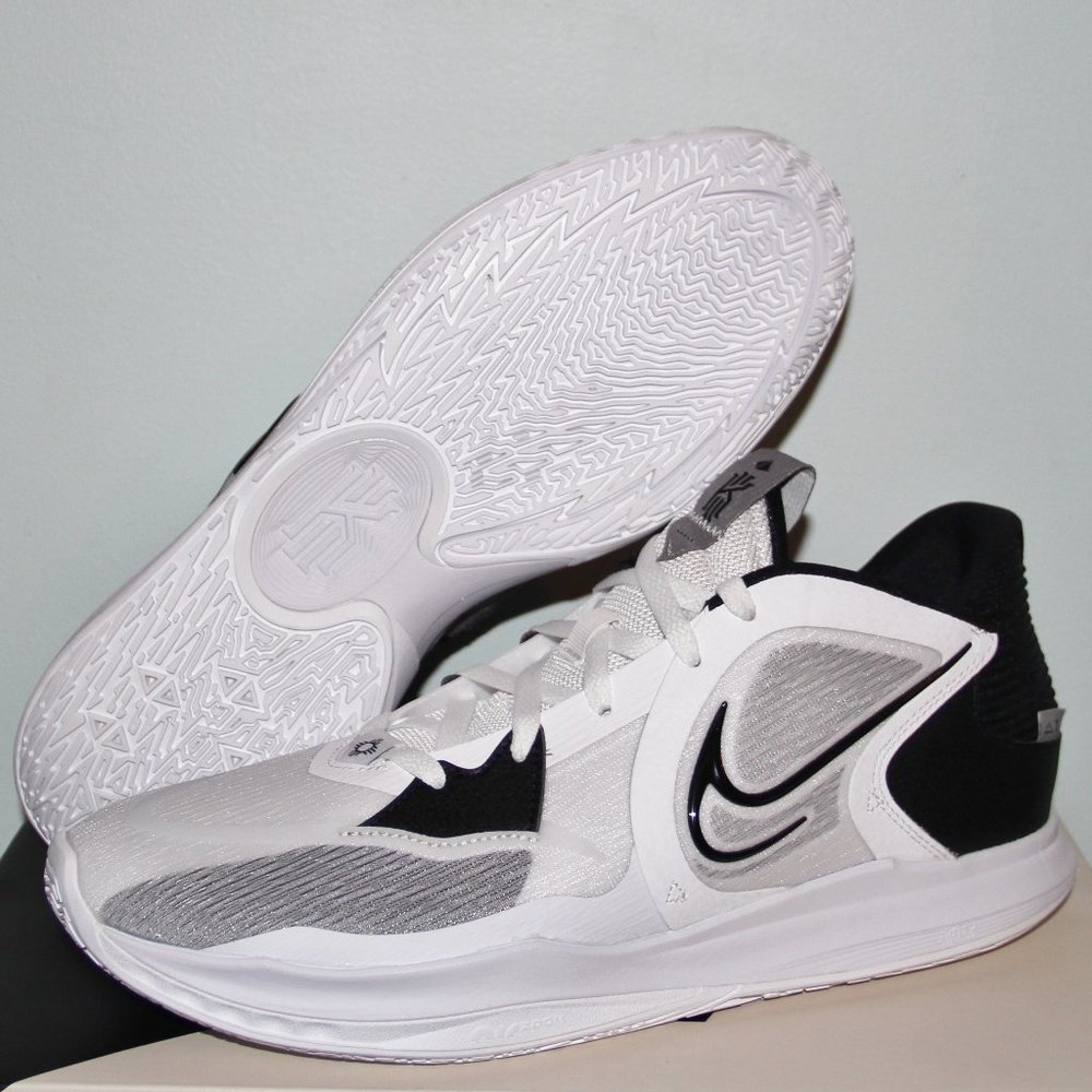 Nike Kyrie Low 5 Basketball Shoes Mens 14 White Wolf Grey Black